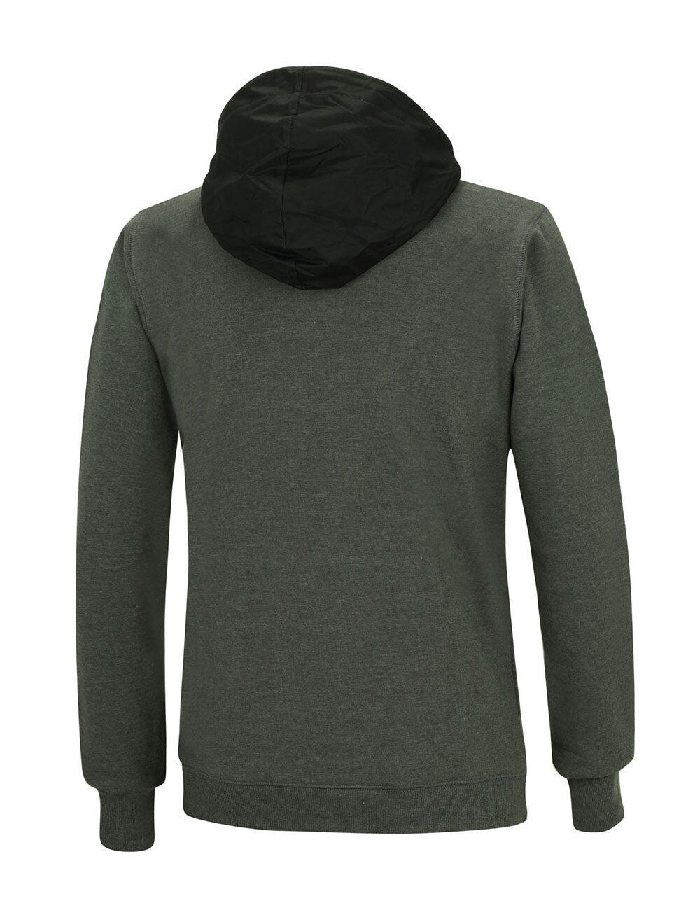 Winter Sweatshirt Crew Pro Line mit Kapuze und Zip Dunkel-Melange 2/3