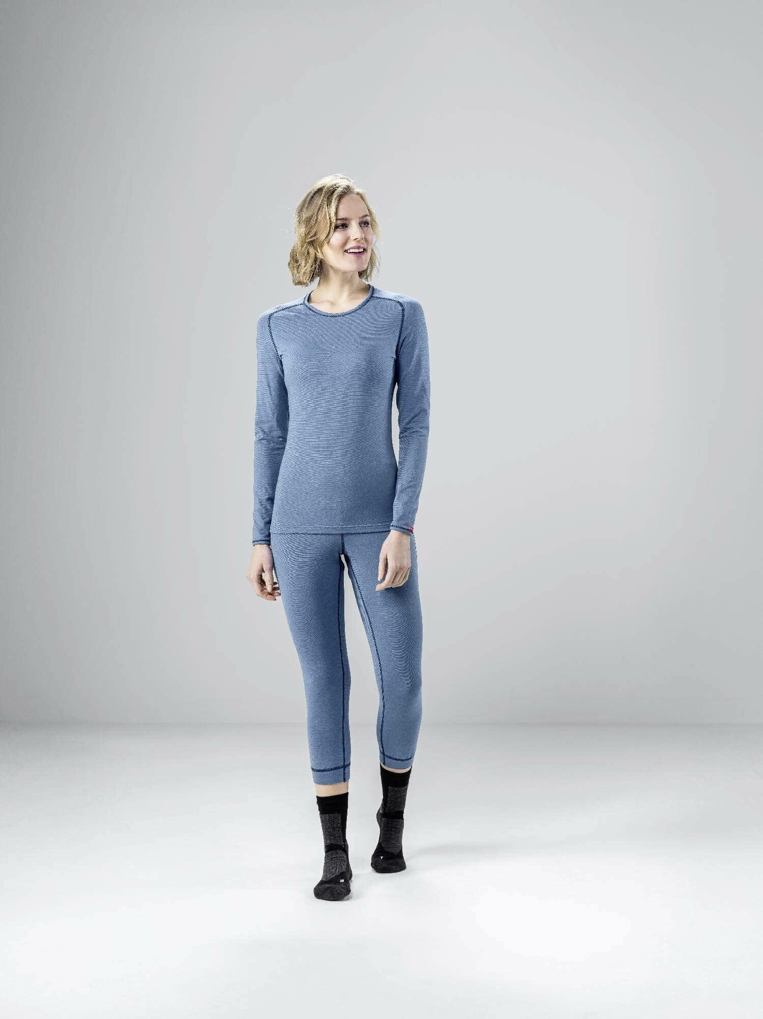 Camada Base Mulher - W Shirt L/S Transtex Warm - Enzian Blue 4/4