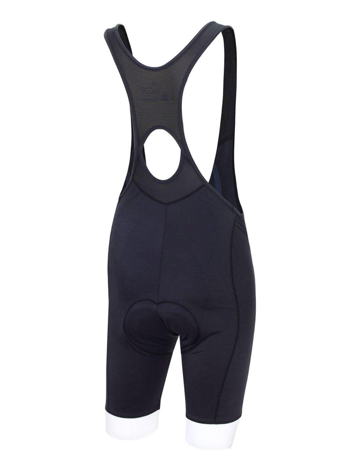 Herren Fahrradhose Kurz Radhose mit Trägern Trägerhose Comfort Line Schwarz Weiß 2/4