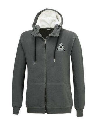 Winter Sweatshirt Crew Pro Line mit Kapuze und Full Zip Grafit