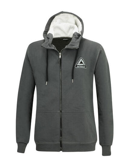 Winter Sweatshirt Crew Pro Line mit Kapuze und Full Zip Grafit