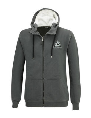 Winter Sweatshirt Crew Pro Line mit Kapuze und Full Zip Grafit