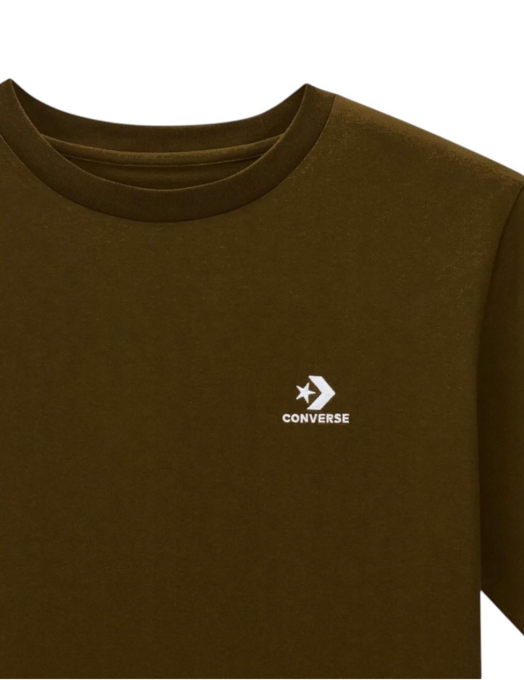 T-shirt pour homme Converse Star chevron Marron 3/4