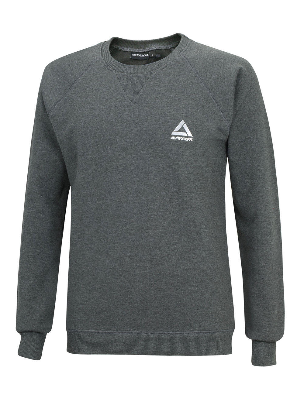 Winter Sweatshirt Crew Comfort Line Dunkel Melange 1/3
