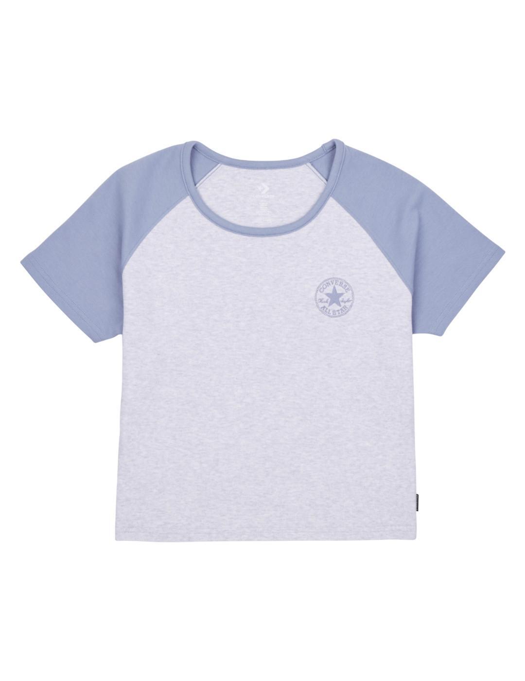 Camiseta para Mujer Converse Raglan  Gris 4/4