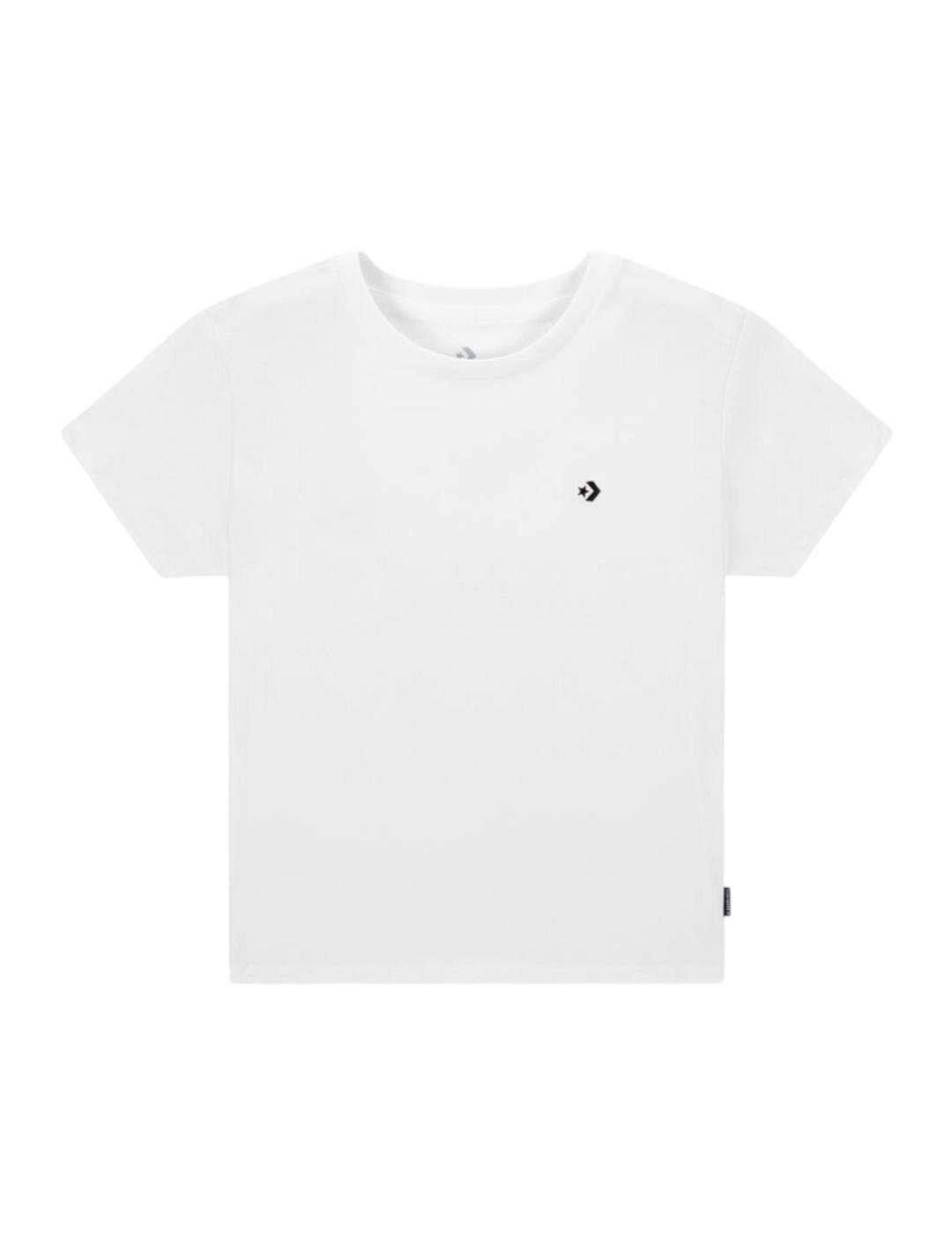 Camiseta Converse Cropped Branca 1/4