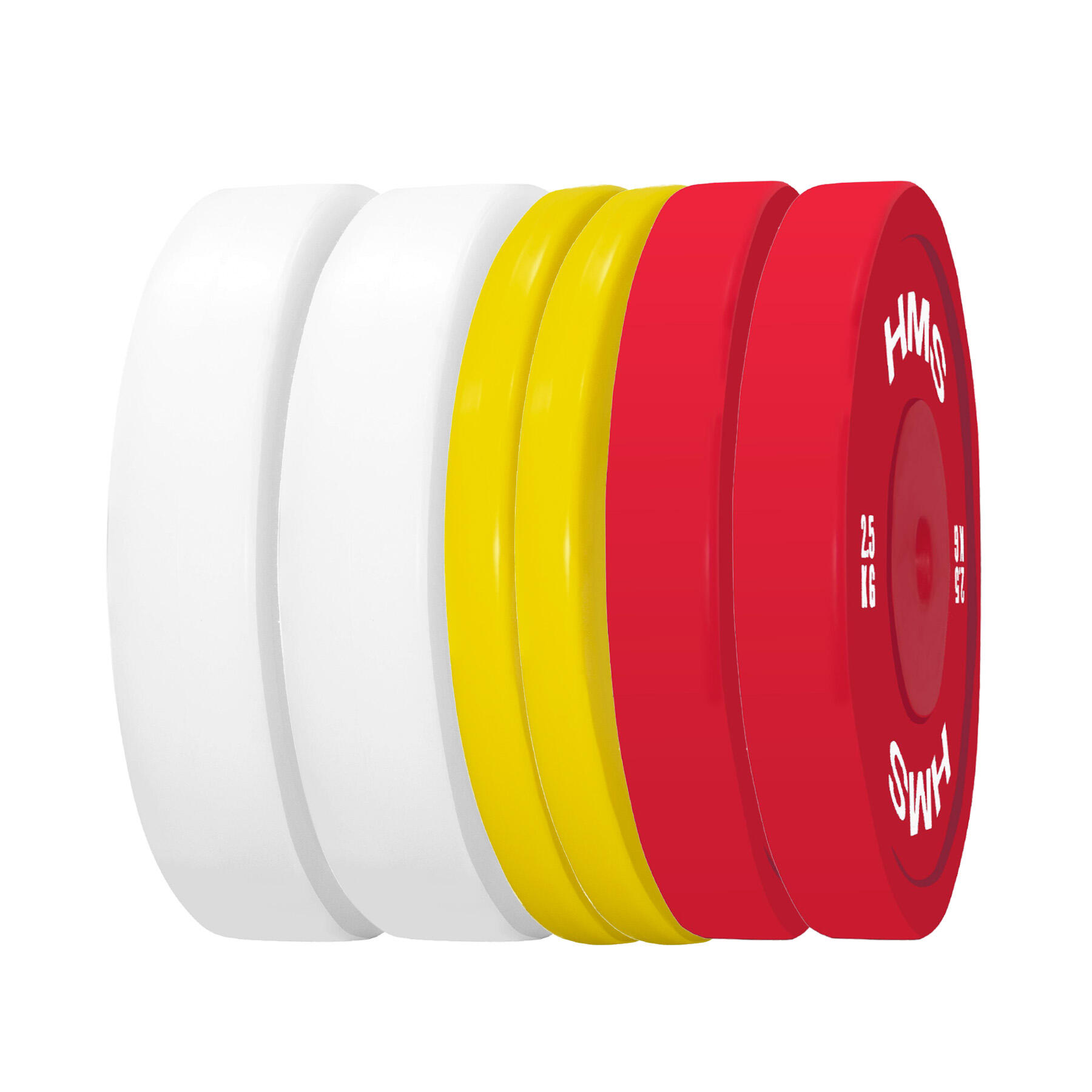 Ensemble d'assiettes olympiques TPP PE 2 x 1.5 - 5 KG (18 KG) HMS 2/7