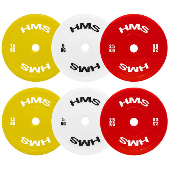 Olympisches Teller-Set TPP PE 2 x 1.5 - 5 KG (18 KG) HMS