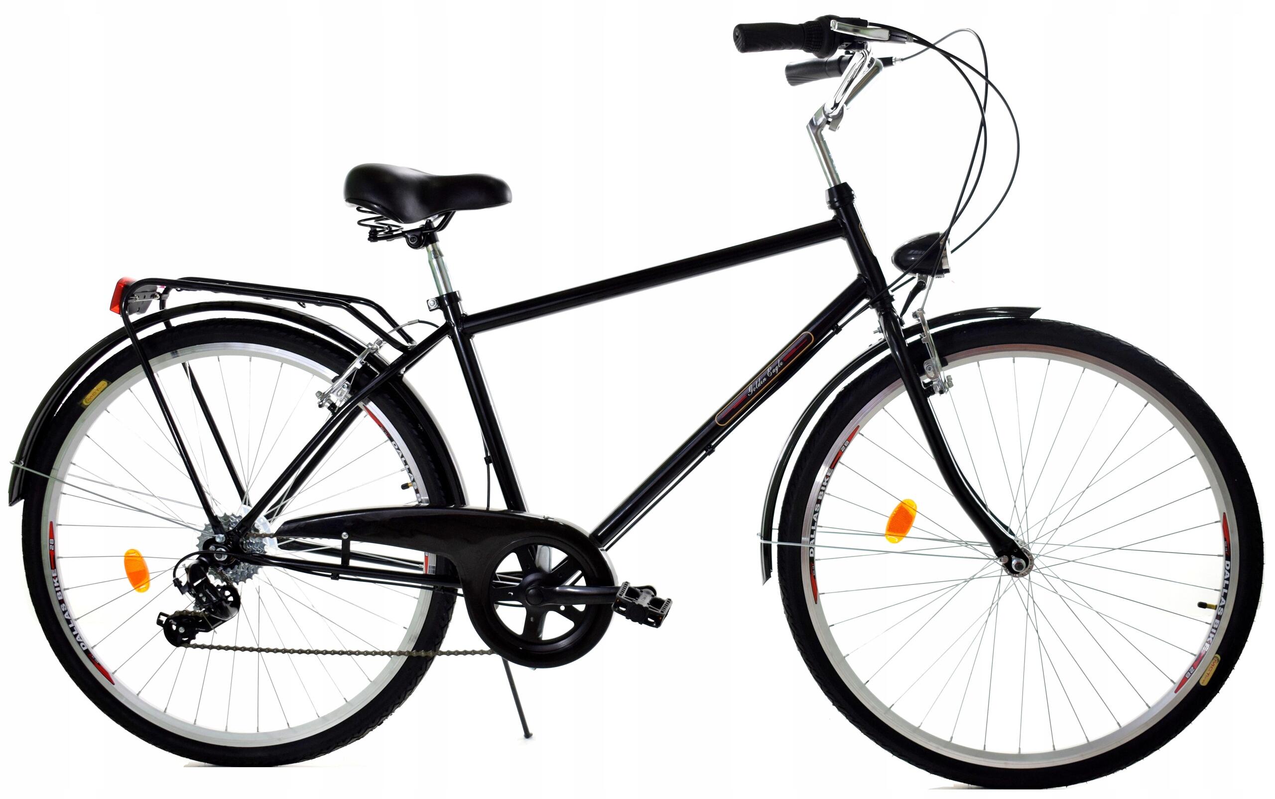 DAVI Bicicletta uomo Dallas 28", 6 velocità, 165-190 cm, Nero