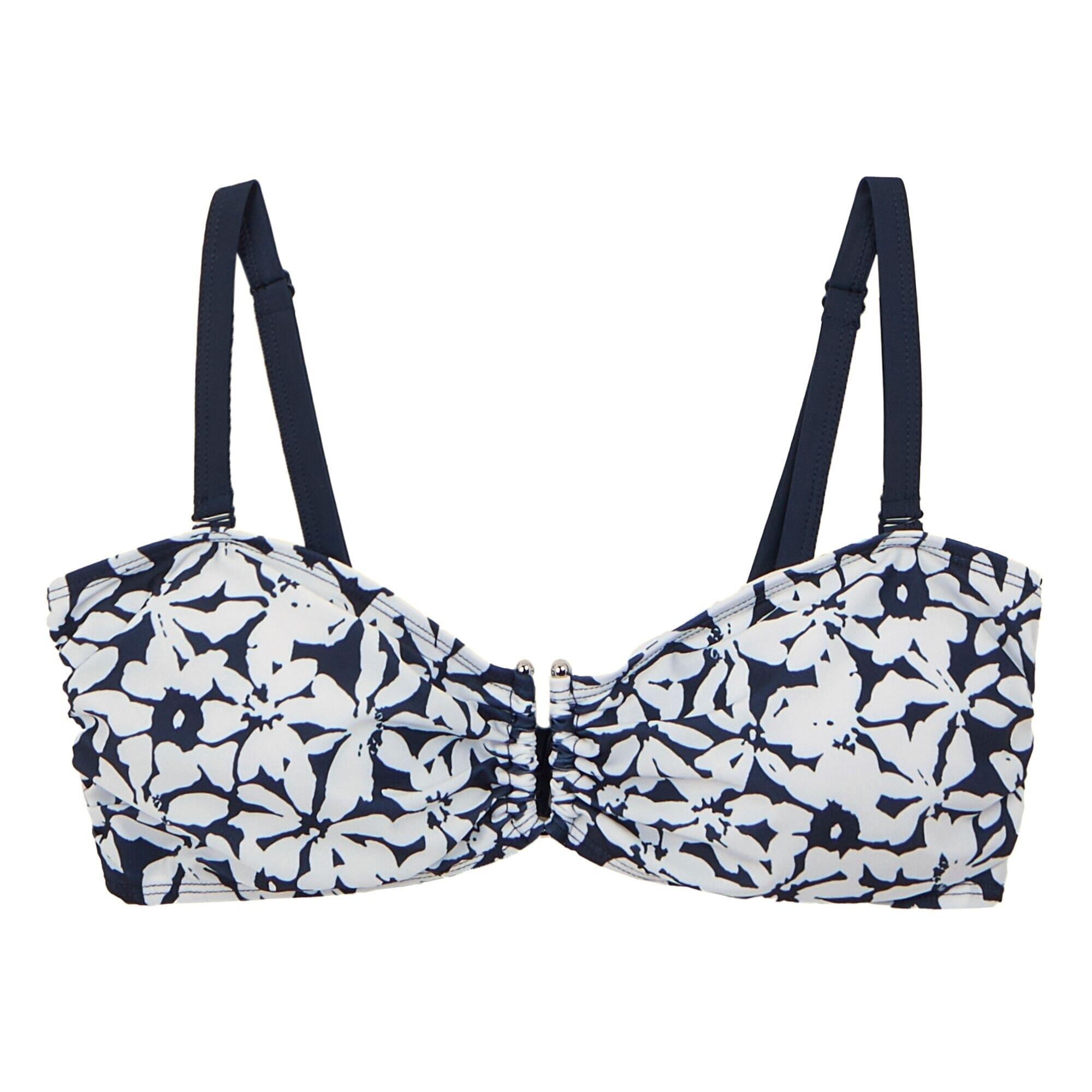 REGATTA Bikini parte Superior Floral Aceana III Mulher Azul Marinho / Branco