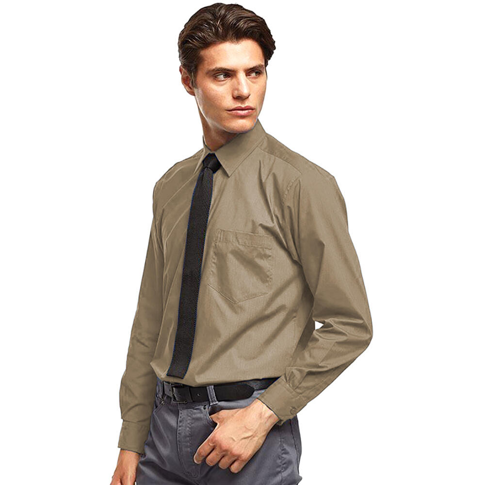 " Formelles Hemd für Langärmlig Herren Khaki 2/3