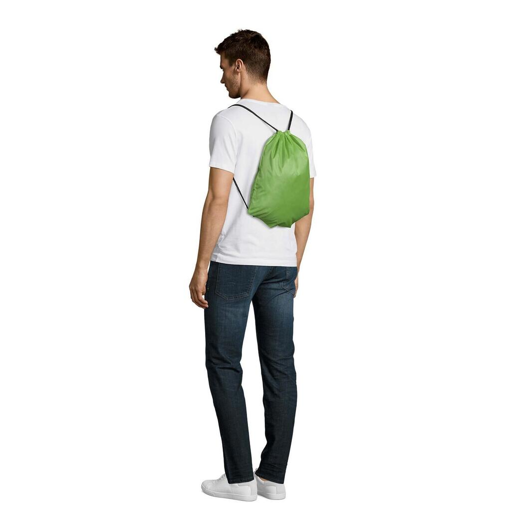 Urban Plain Drawstring Bag (Apple Green)