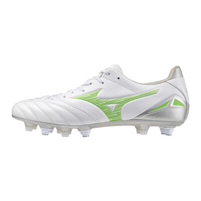 Mizuno morelia neo iv pro mix voetbalschoenen wit. grijs en groen