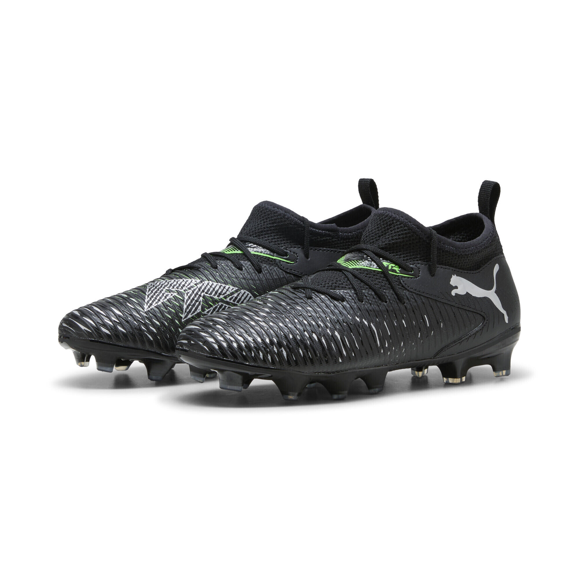 Puma - Chaussures De Football Future 8 Match Fg/ag Enfant Et Adolescent Puma - Chaussures De Football - Noir|vert - Decathlon