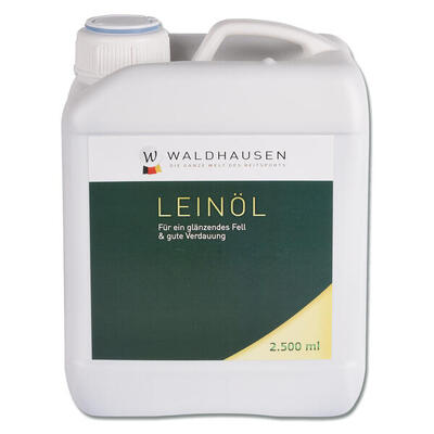 Leinsamenöl für Pferde für ein glänzendes Fell und eine gute Verdauung Waldhause
