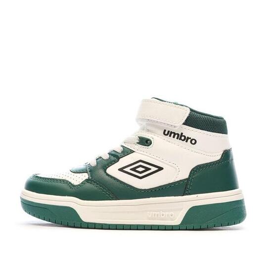 Baskets Vertes/Blanches Garçon Rouge Umbro Olly Vlc