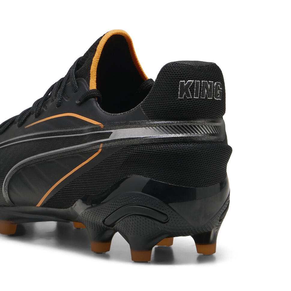 Buty piłkarskie KING ULTIMATE FG/AG PUMA Black Heat Fire Silver Orange Metallic