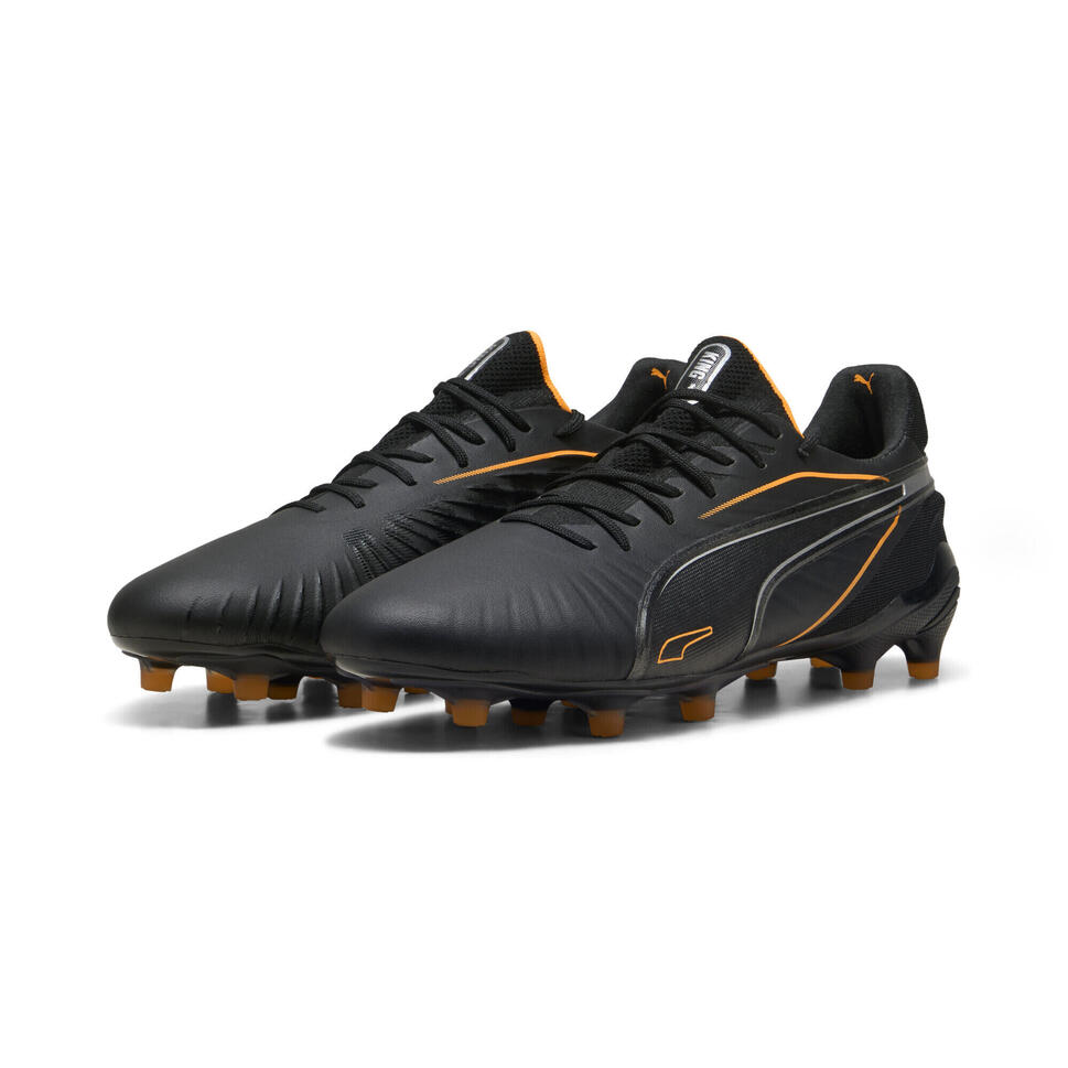 Buty piłkarskie KING ULTIMATE FG/AG PUMA Black Heat Fire Silver Orange Metallic