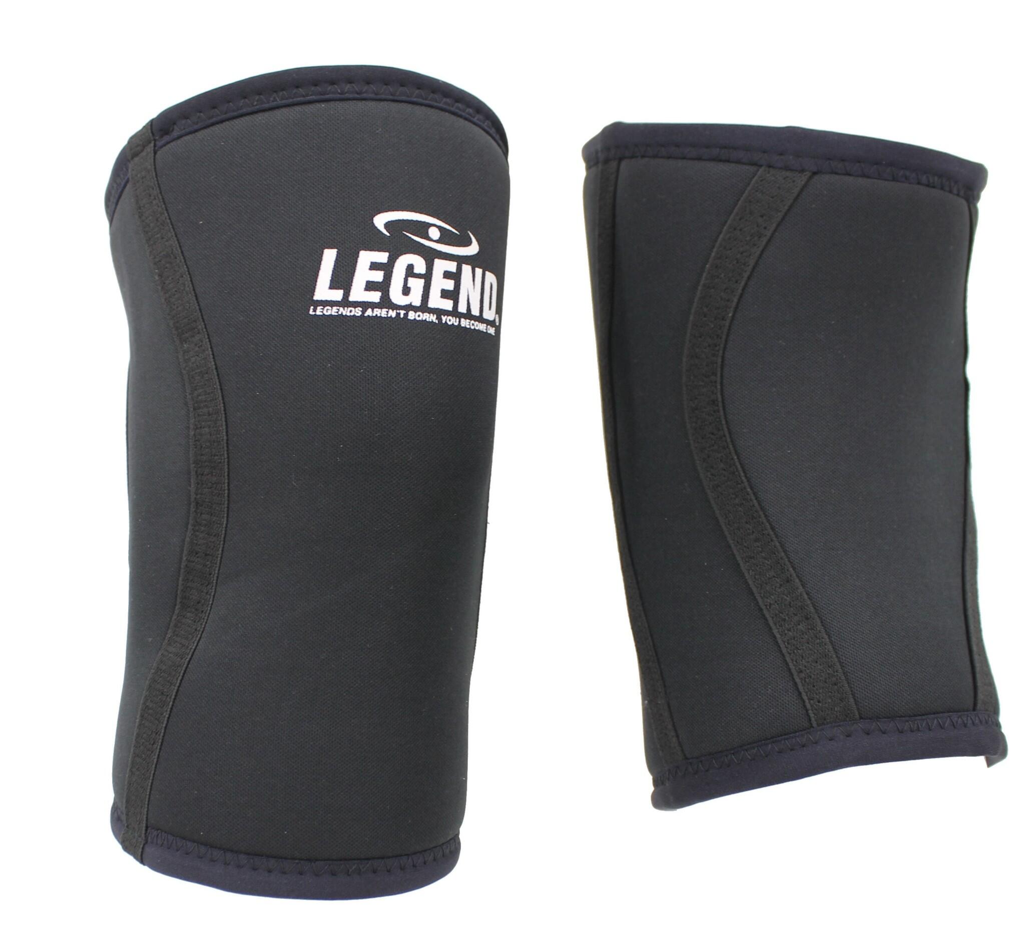 LEGEND SPORTS Power Lifting Knie Band 10mm Heren/Dames Zwart - Verschillende maten - Gemaakt