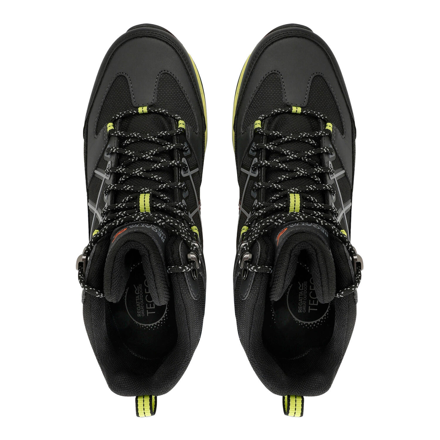 Bottines De Marche SAMARIS Homme (Cendre / Vert Néon) 4/5