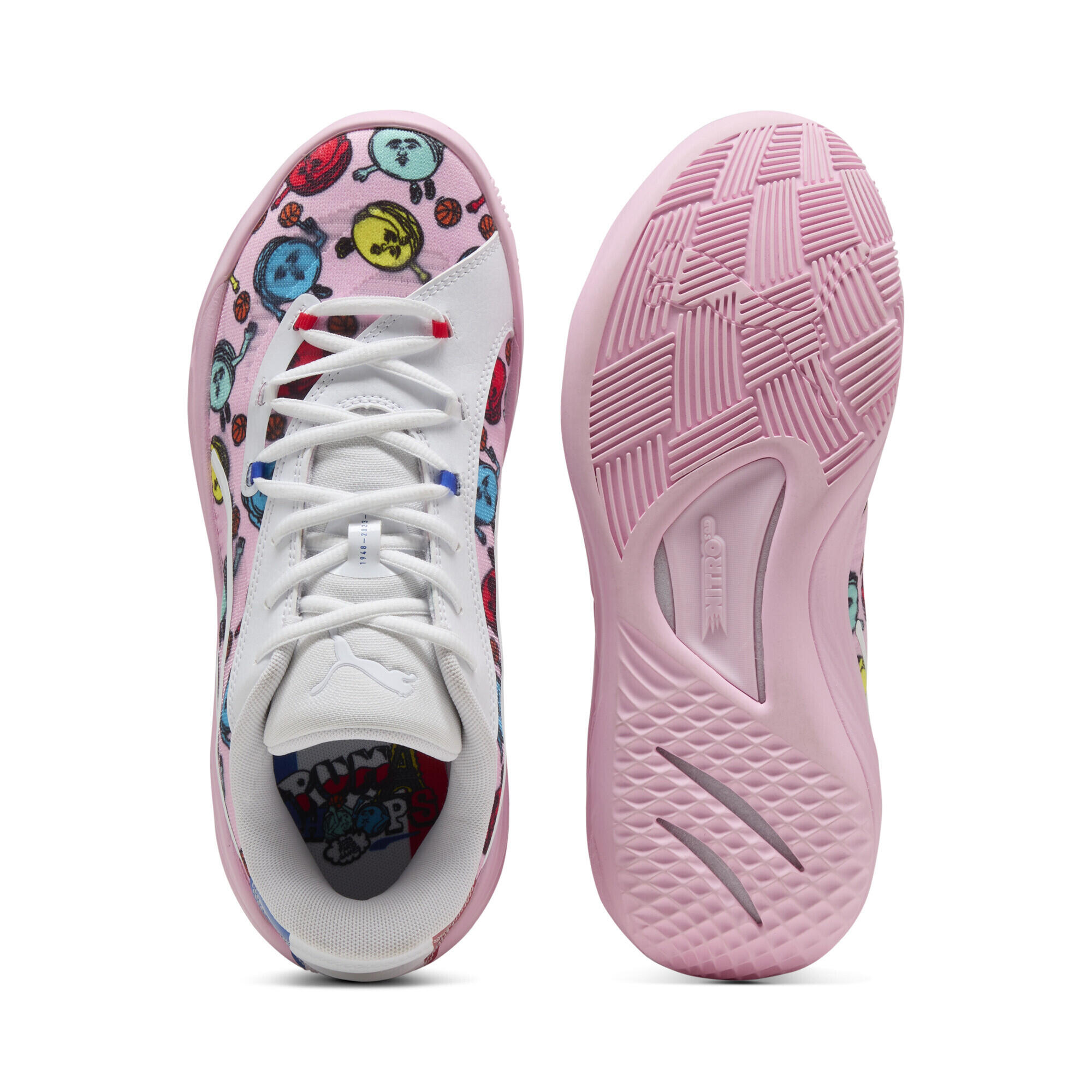 Chaussures de basketball All-Pro NITRO™ Paris PUMA Pale Pink White 6/7