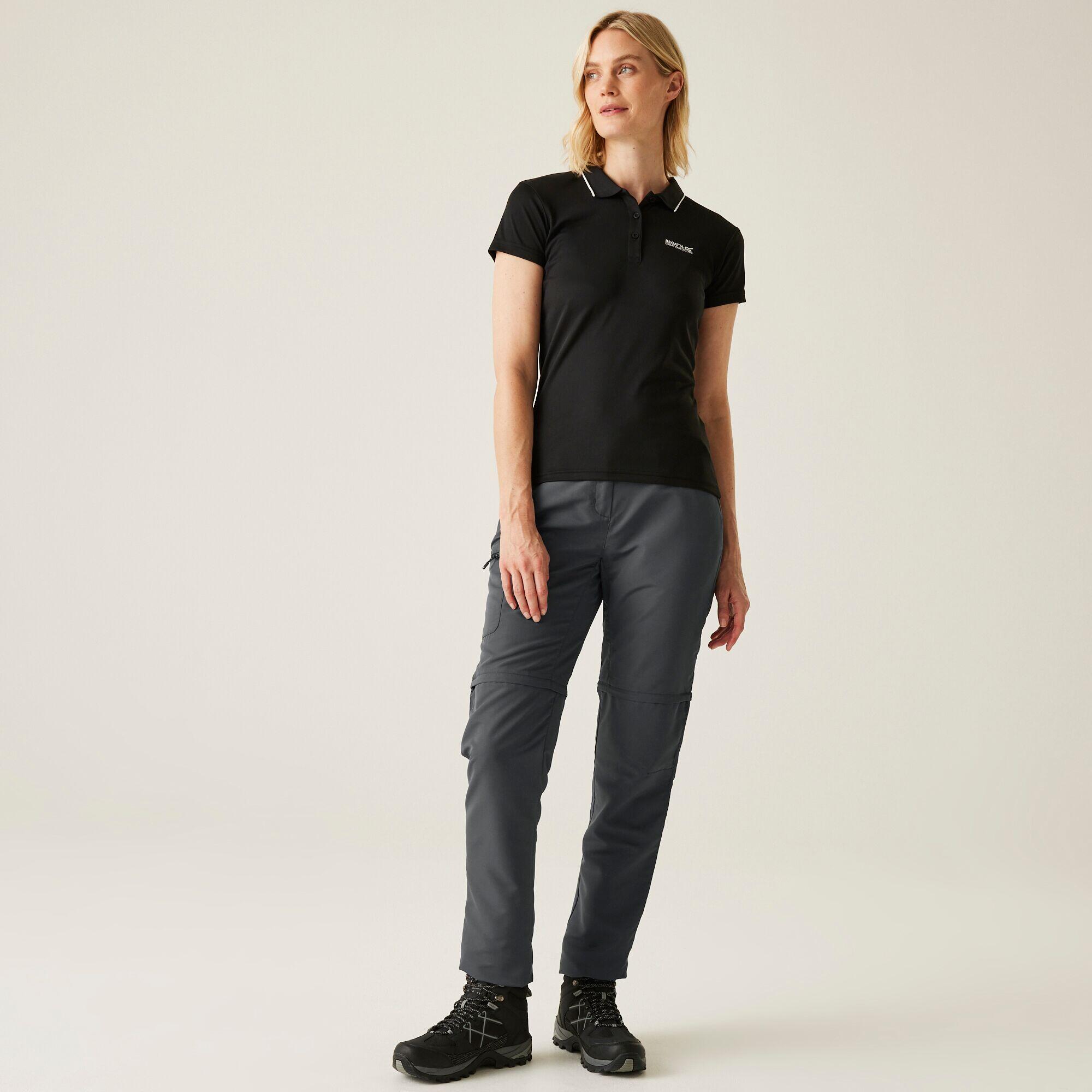 Pantalon modulable randonnée - Chaska gris femme 3/7