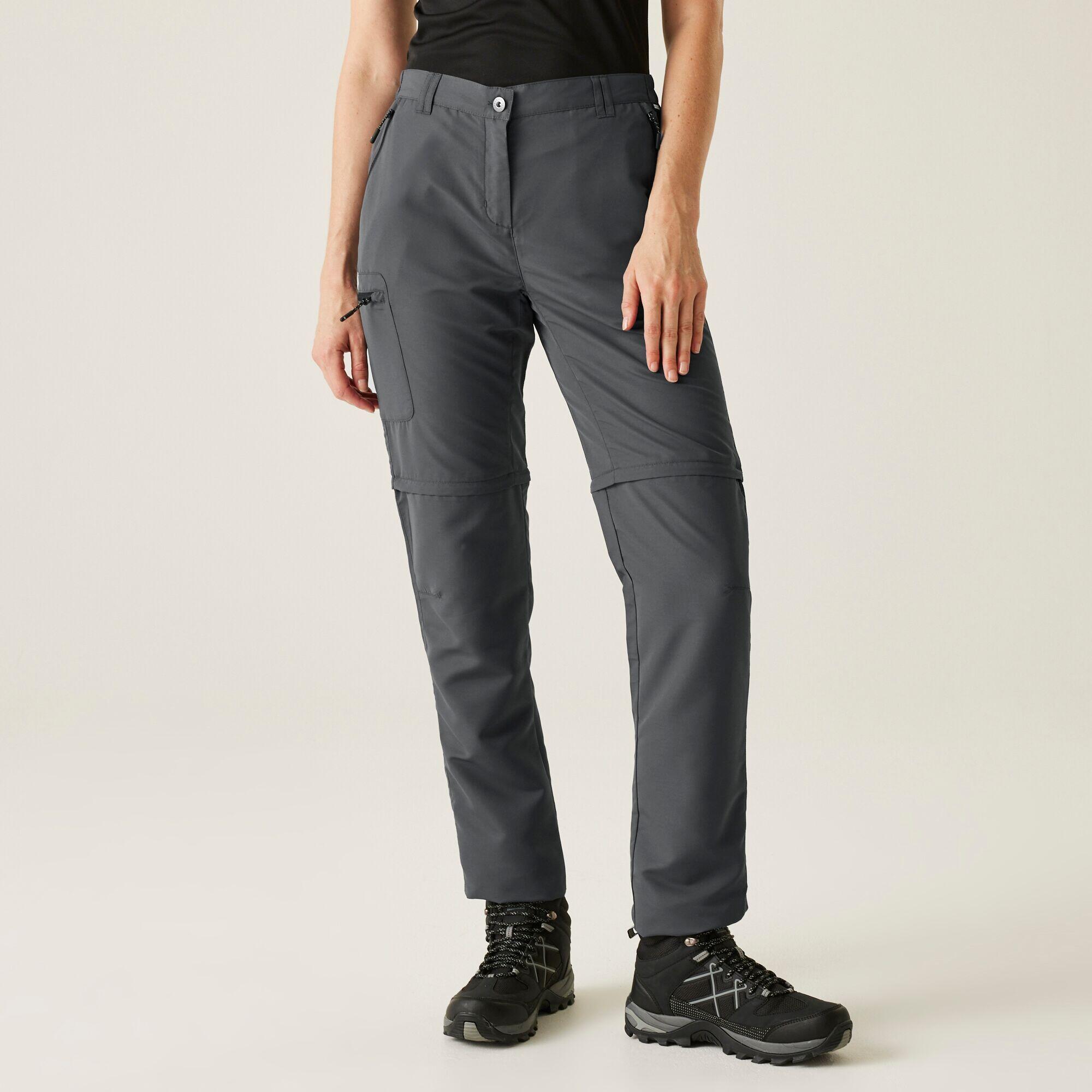 Regatta - Pantalon Modulable Randonnée - Chaska Gris Femme - Pantalon Modulable - Gris - Decathlon