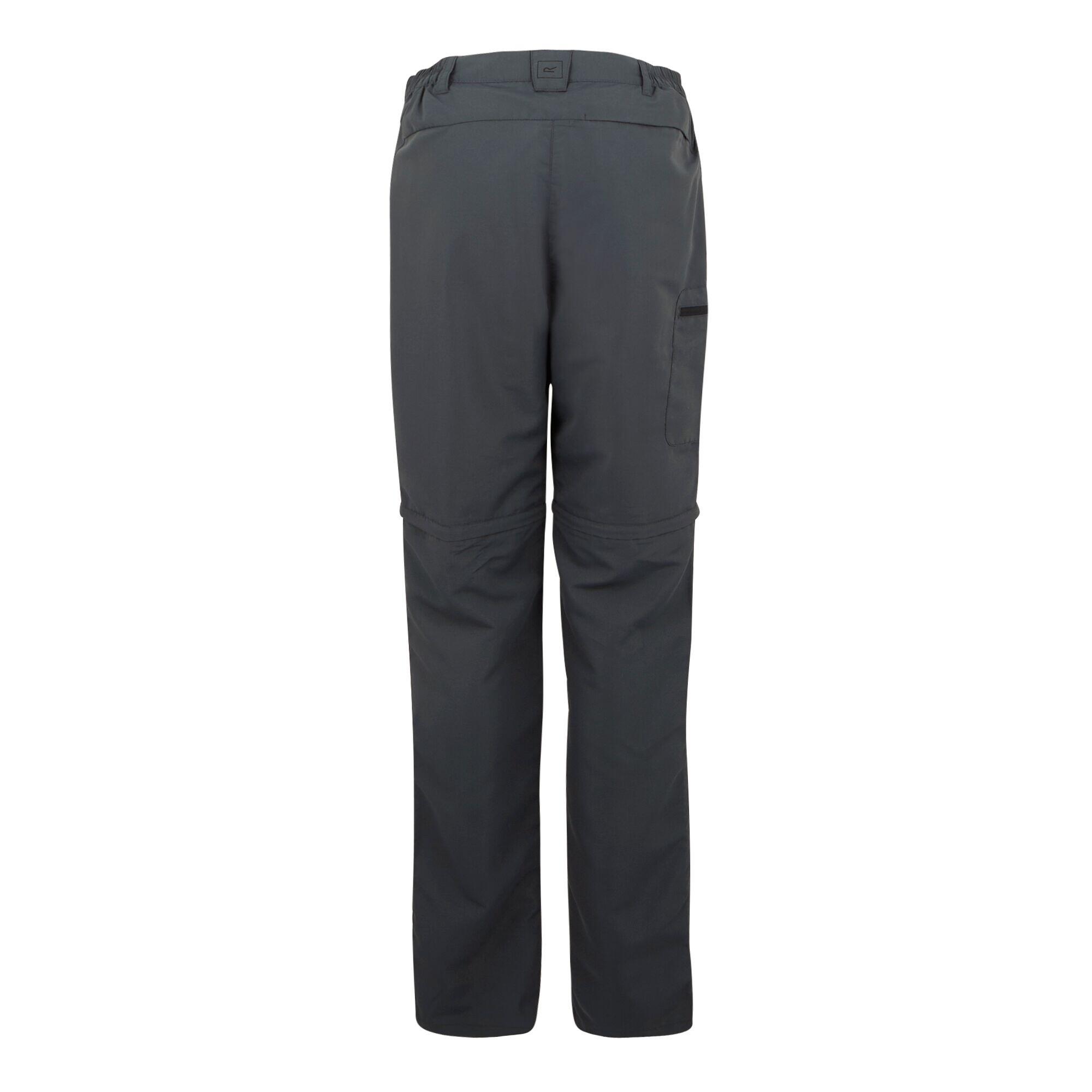 Pantalon modulable randonnée - Chaska gris femme 6/7