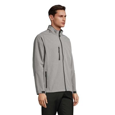 Heren relax soft shell jas (donkere chocolade)