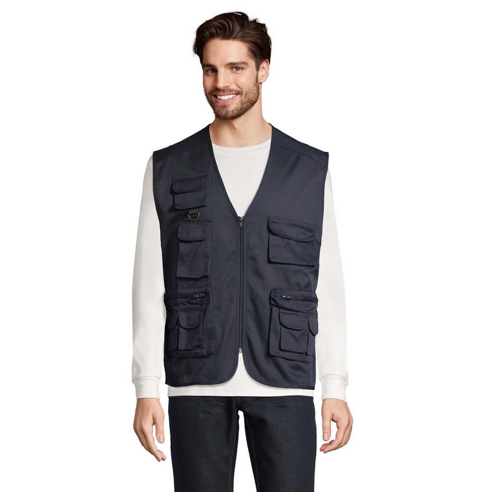 Sol's - Veste Sans Manches Reporter Homme (bleu Marine) - Veste - Bleu - 52 2xl - Decathlon
