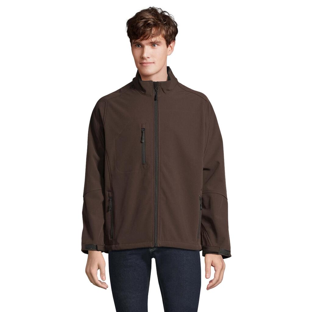 Mens Relax Soft Shell Jacket (Dark Chocolate)