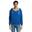 Casaco unissexo adulto com fecho de correr Sherpa Azul Real
