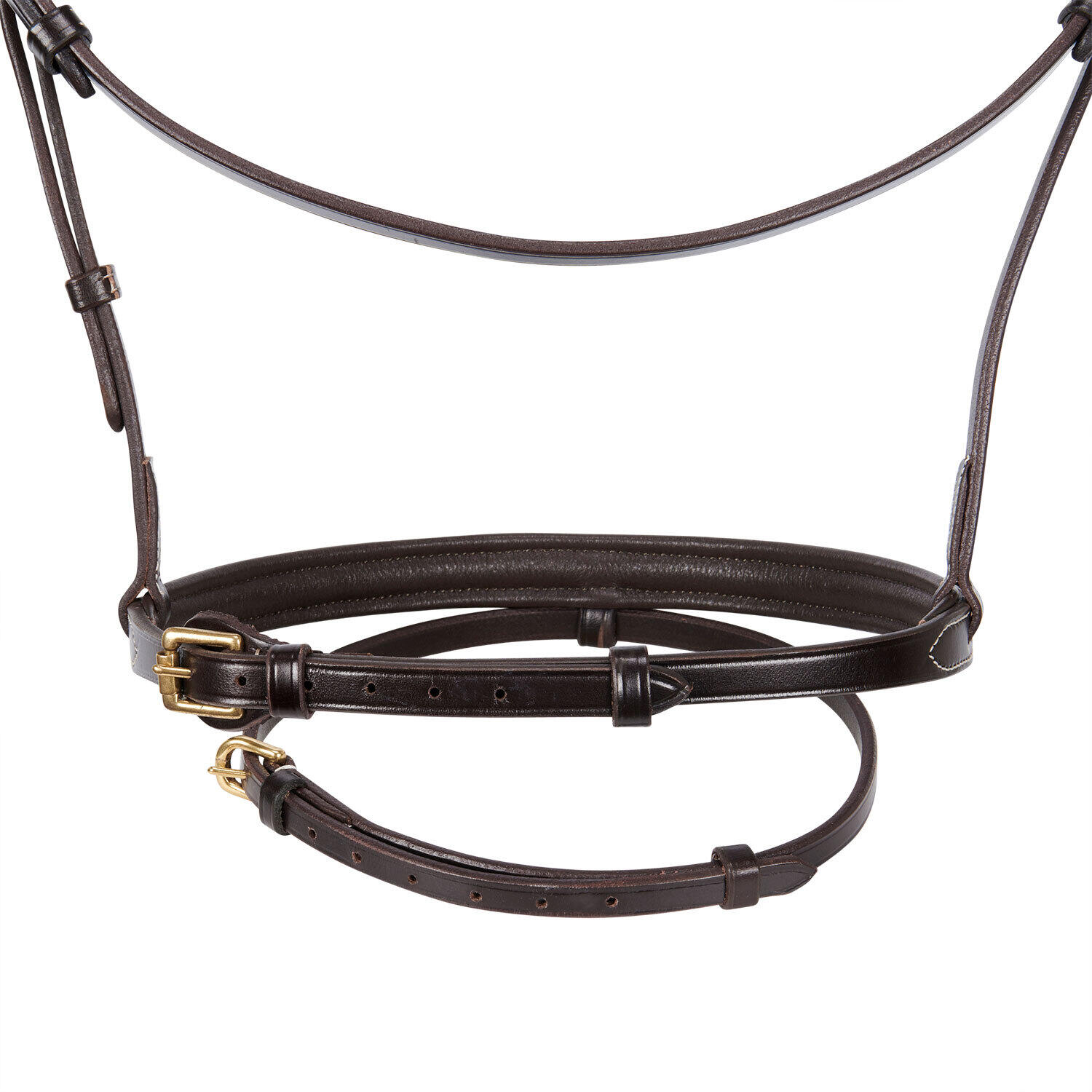 Bridons équitation anatomique pour cheval anglaise en cuir clincher Equestro 6/6