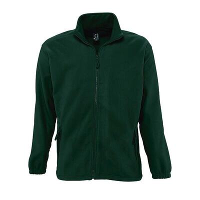 Heren north full zip outdoor fleece jacket (bosgroen)