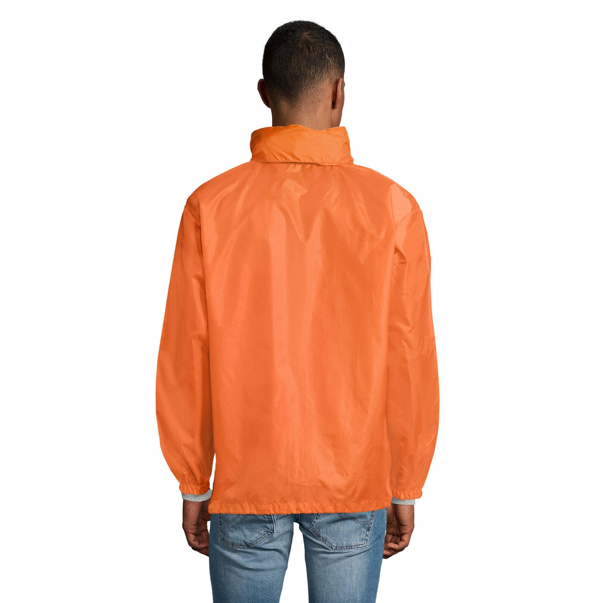 Unisex Adult Shift Windbreaker (Orange) 2/3