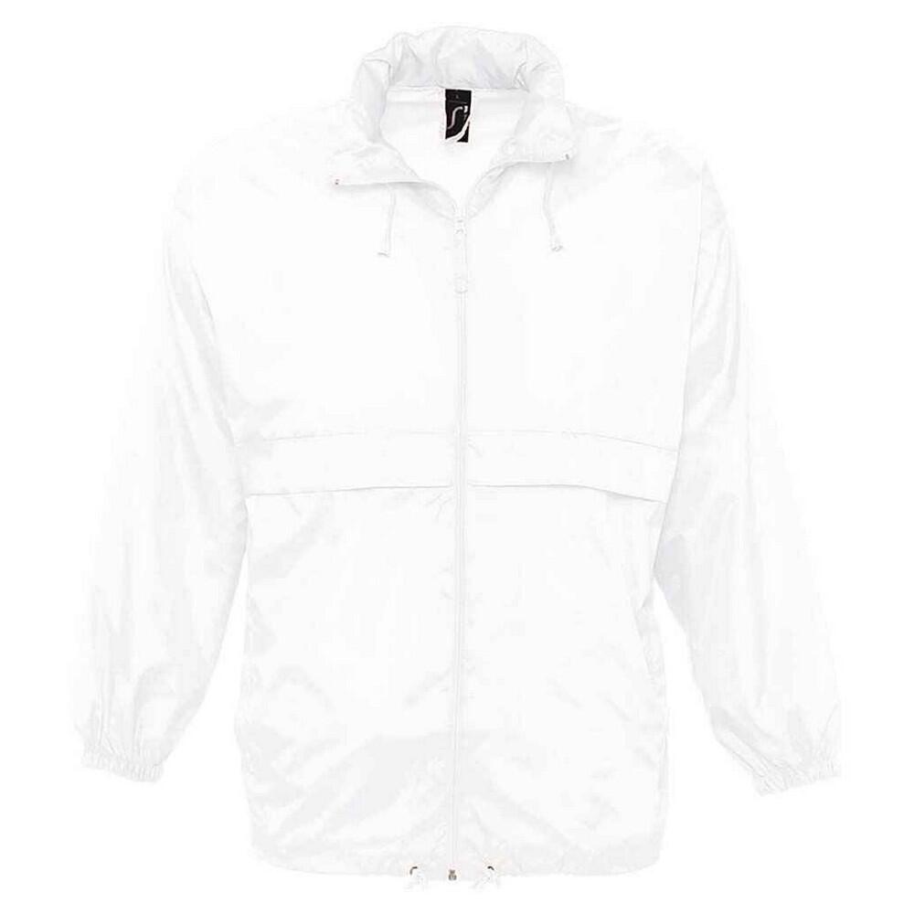 Unisex Adult Surf Windbreaker (White)