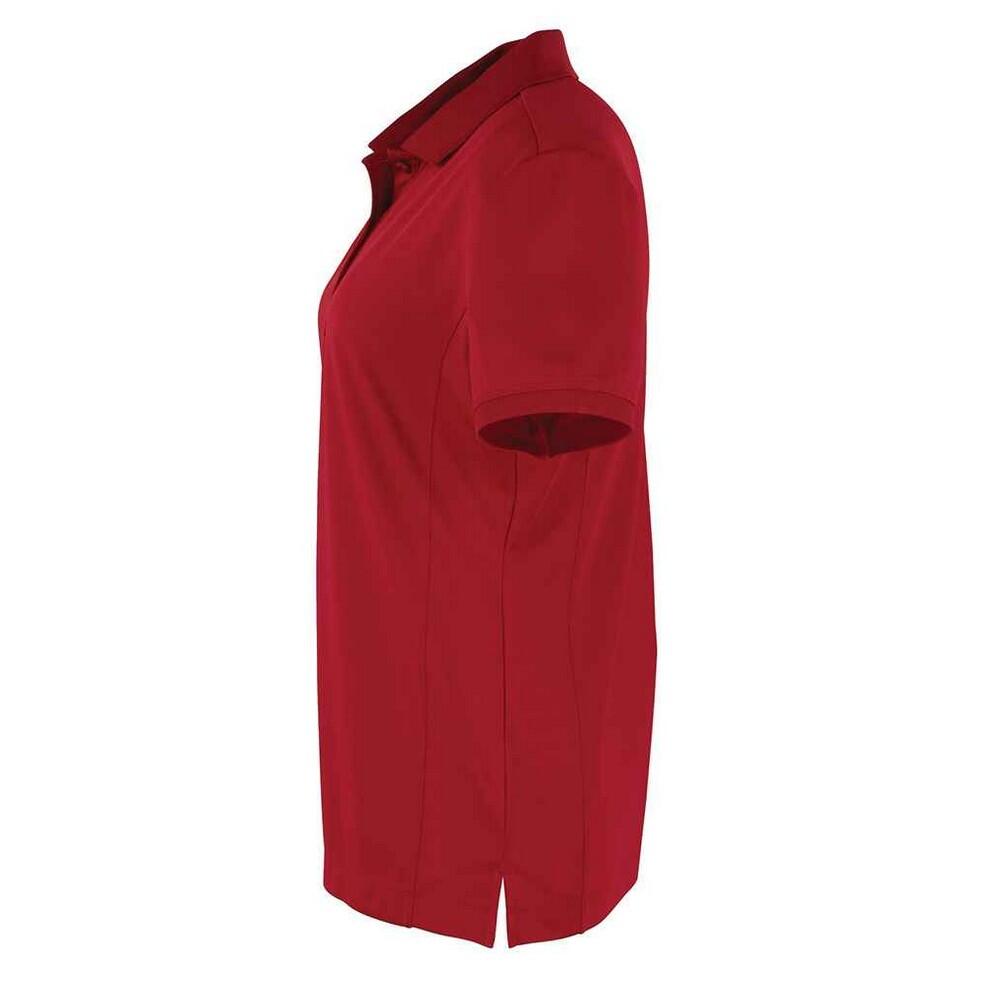 Camisola pólo Coolchecker para senhora/senhora (Bordeaux) 3/4