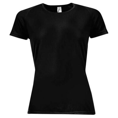 Dames sportief raglan tshirt (koningsblauw)