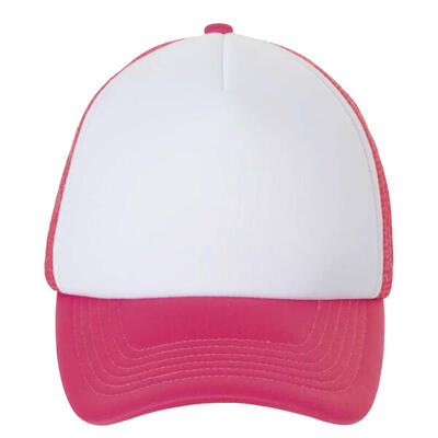 Bubble colour block baseball cap (wit/zwart)