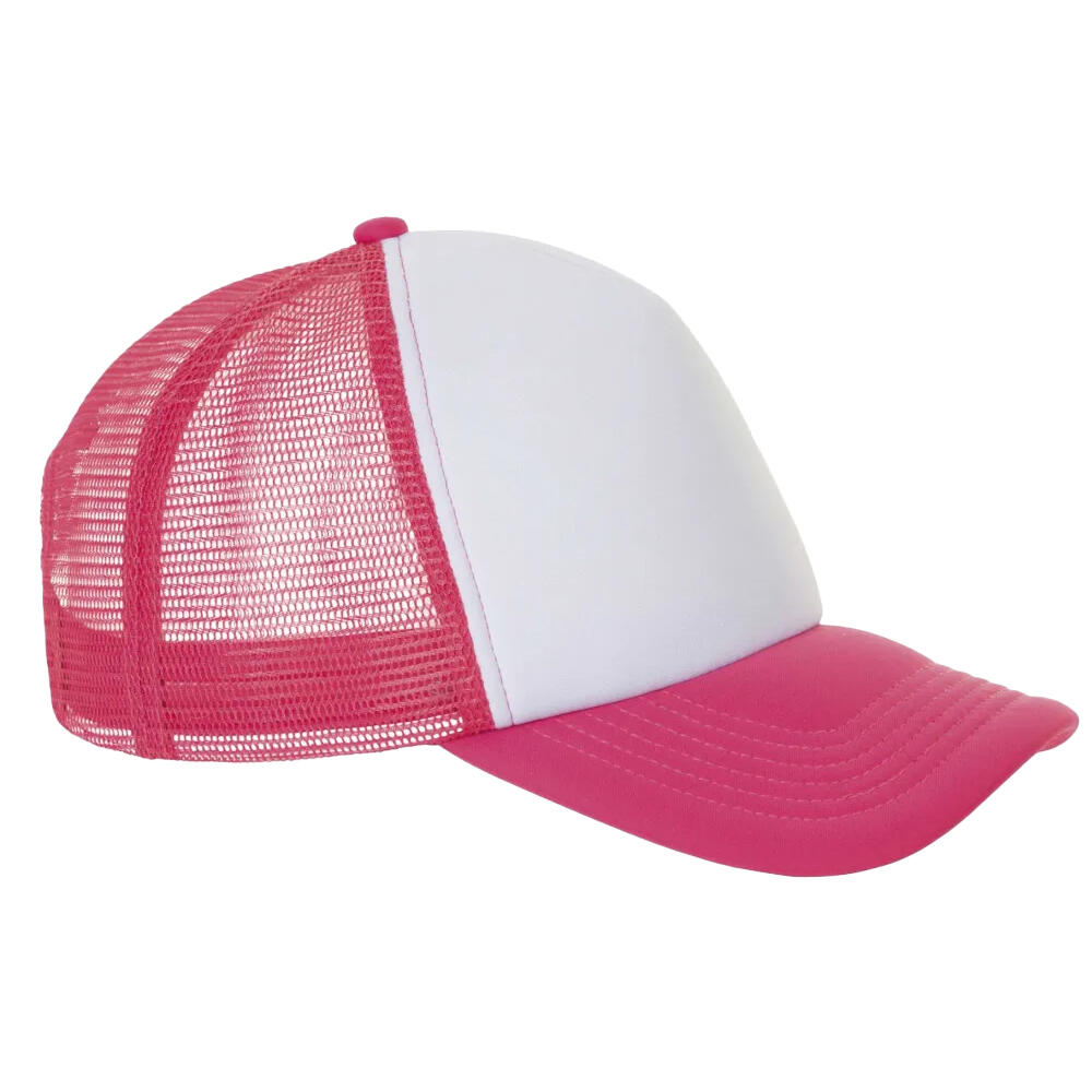 Casquette De Baseball BUBBLE (Blanc / Corail Néon) 3/4