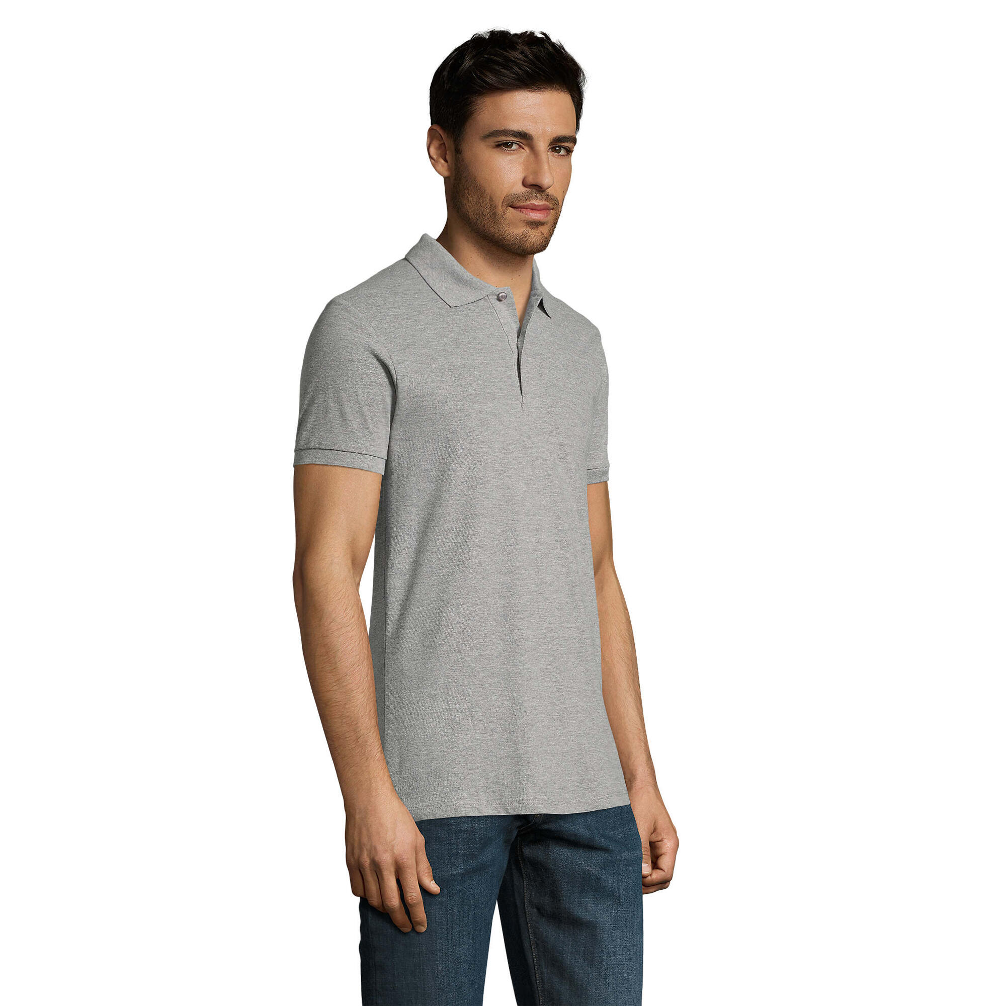 Polo PERFECT Homme (Gris Chiné) 3/4