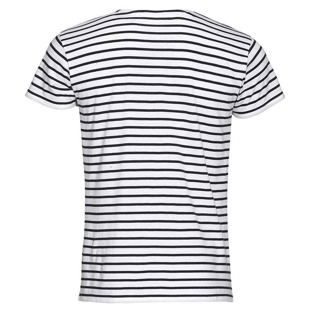 Tshirt MILES Homme (Blanc / Bleu Marine) 2/4