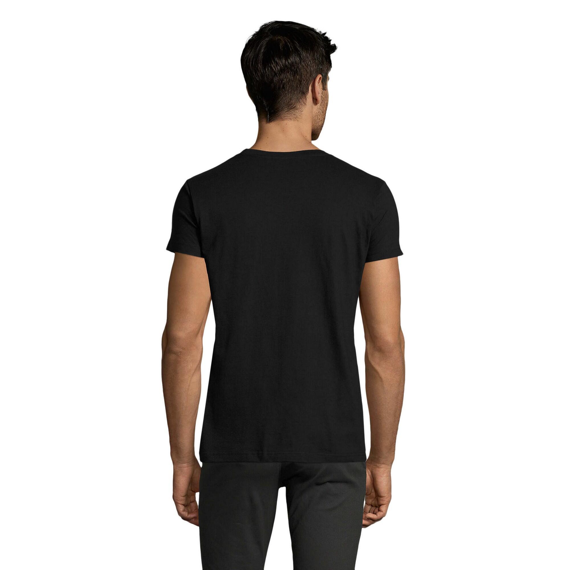 T-Shirt imperial unissexo para adultos (Preto Profundo) 2/3