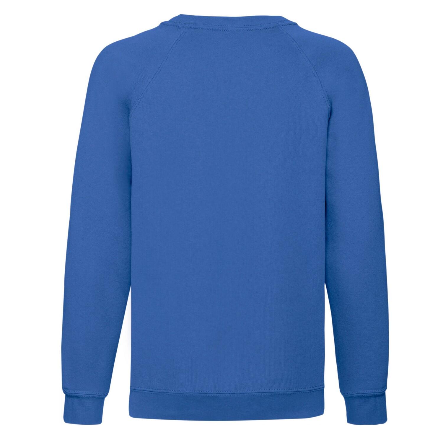 Felpa Raglan Bambini Fruit Of The Loom Classic Blu Reale 2/3