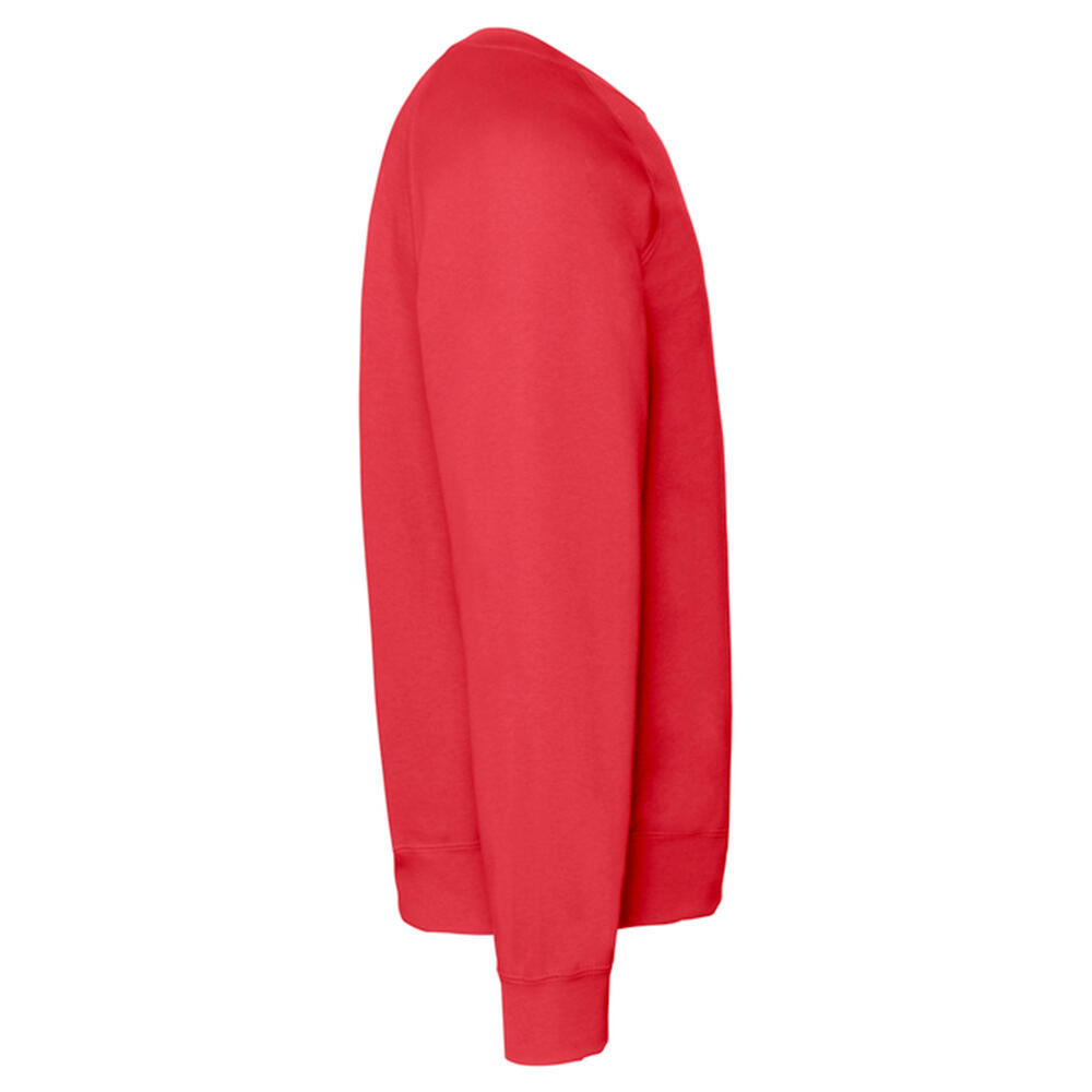 Felpa Raglan Adulto Unisex Fruit Of The Loom Classic Rosso 3/3