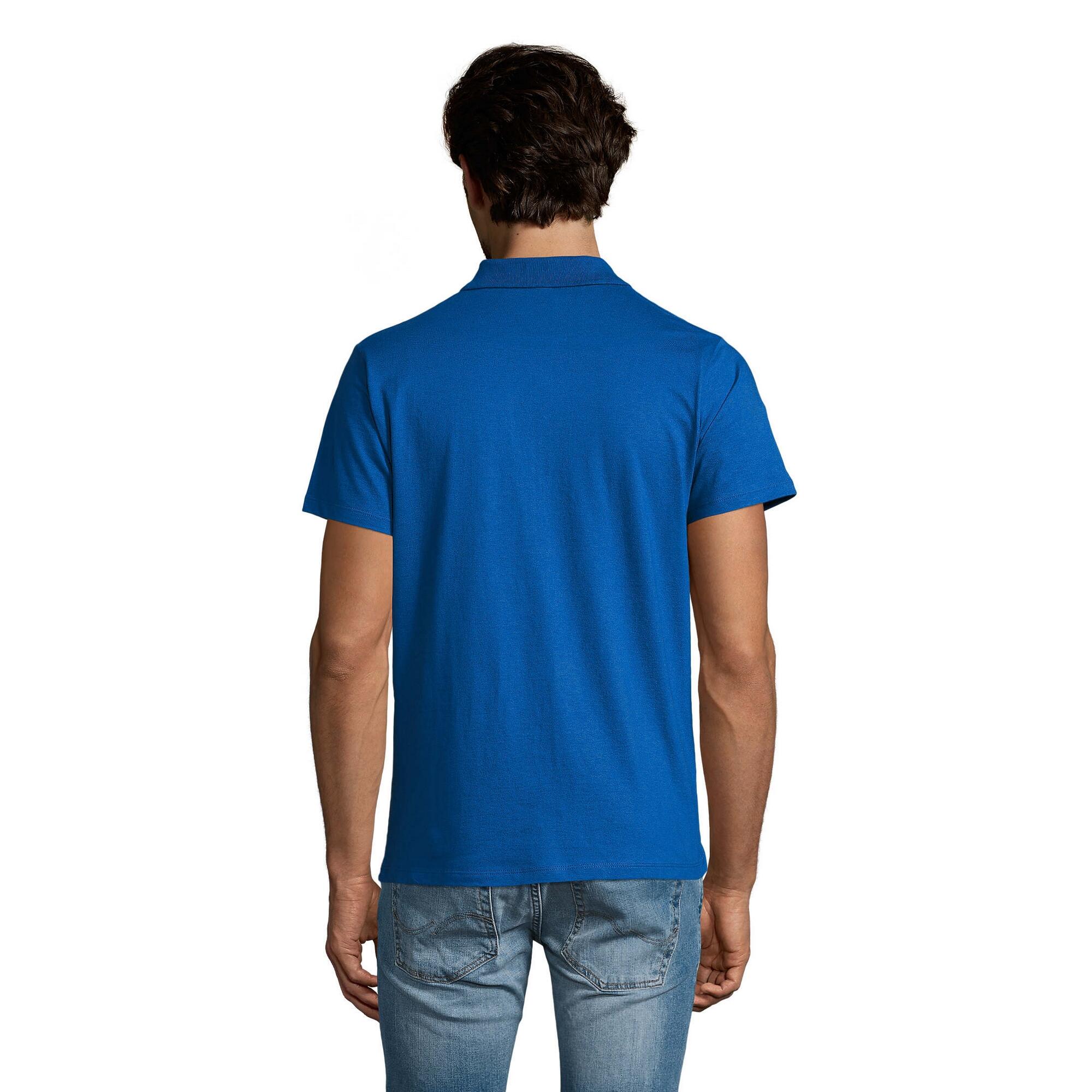 Polo PRESCOTT Homme (Bleu Roi) 2/4