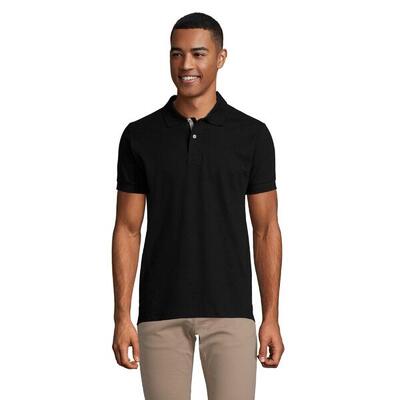 Heren portland poloshirt (bud groen/grijs)