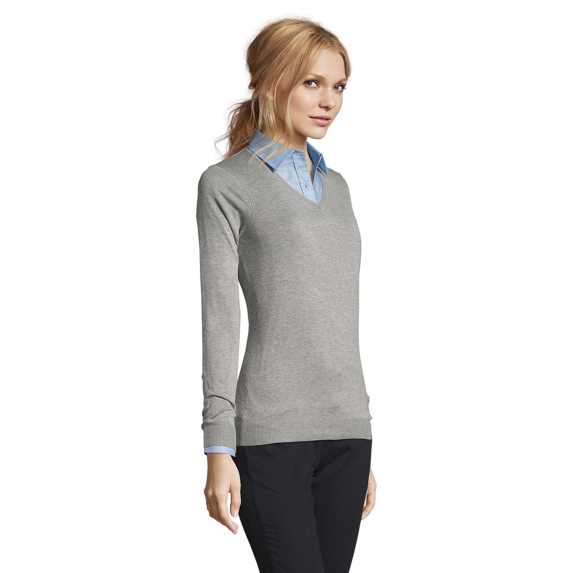 Maglione Donna SOLS Glory Grigio Melange 3/4
