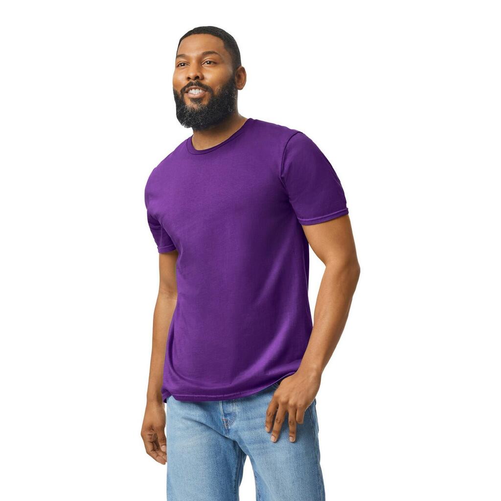 Unisex Adult Softstyle Plain Cotton TShirt (Purple)