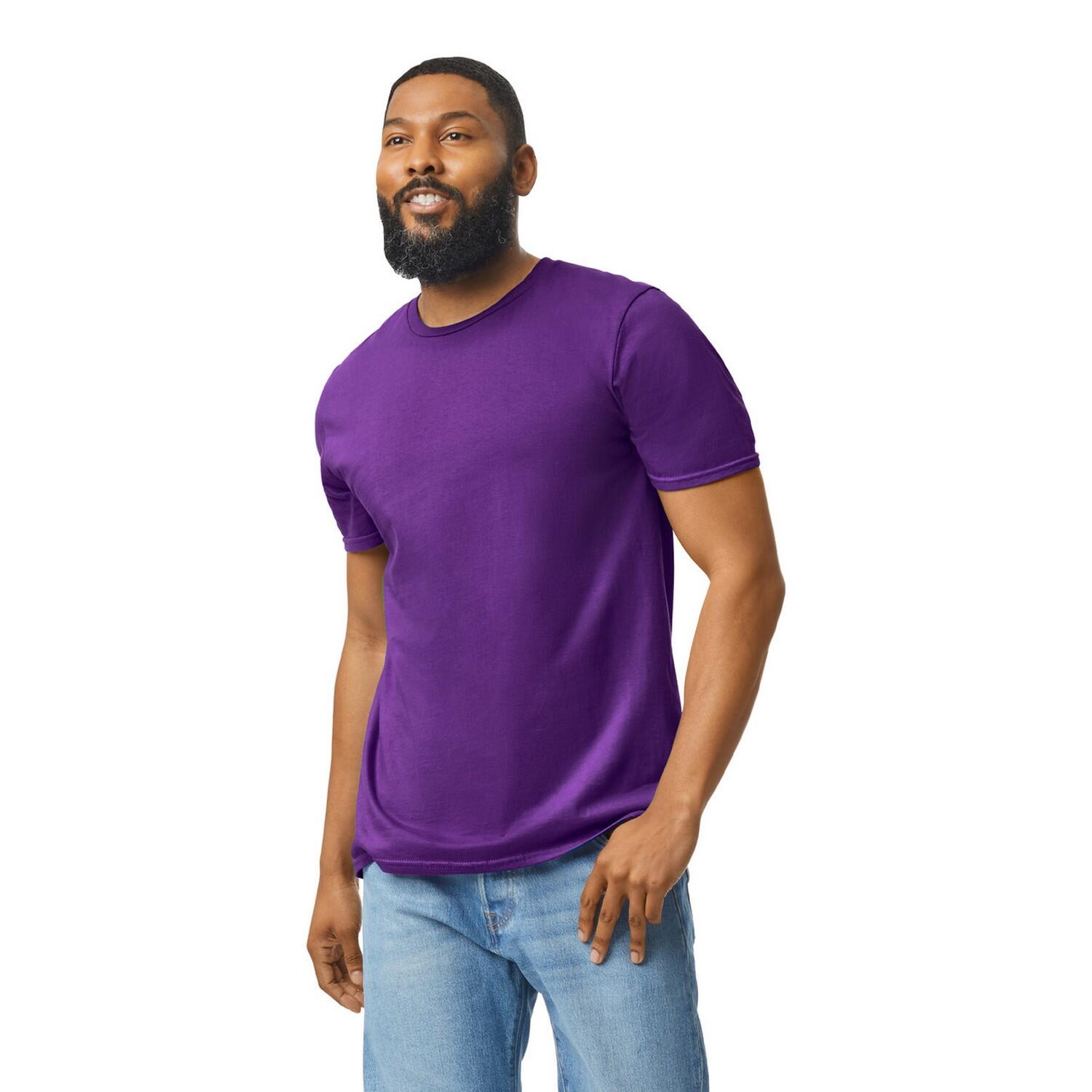 Tshirt Motif/style Uni SOFTSTYLE Adulte (Violet) 3/3